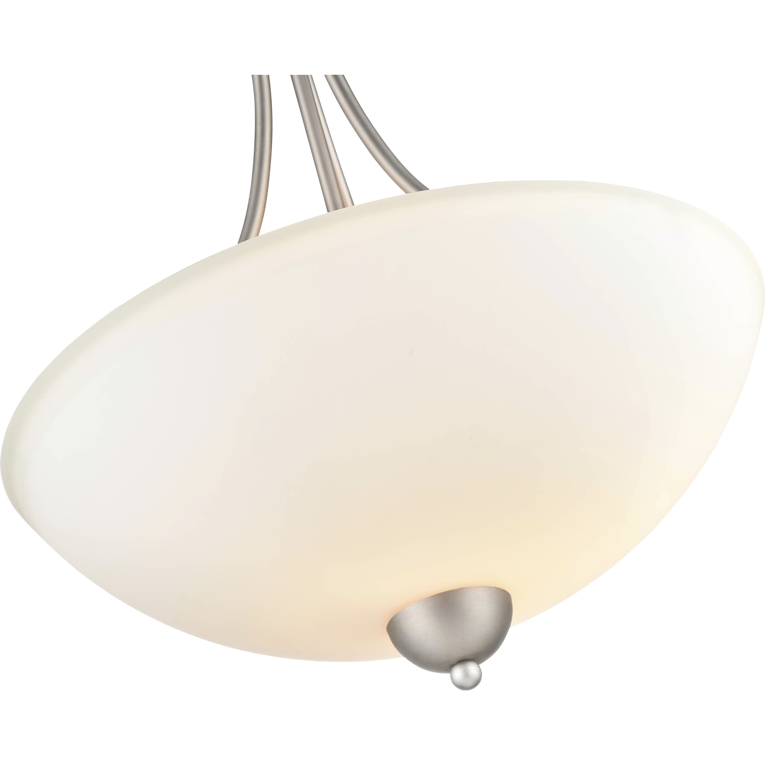 Ivey Lake 2 Light 15 inch Satin Nickel Pendant Ceiling Light